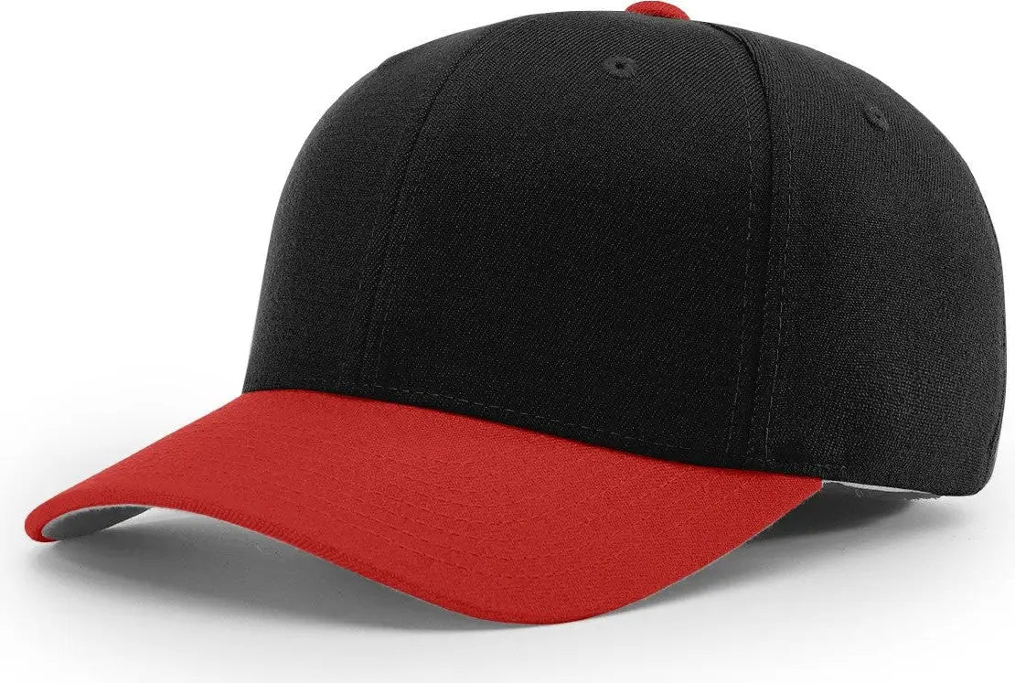 Richardson 585 Acrylic-wool Blend R-flex Cap - Black Red
