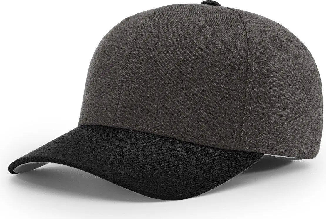 Richardson 585 Acrylic-wool Blend R-flex Cap - Charcoal Black