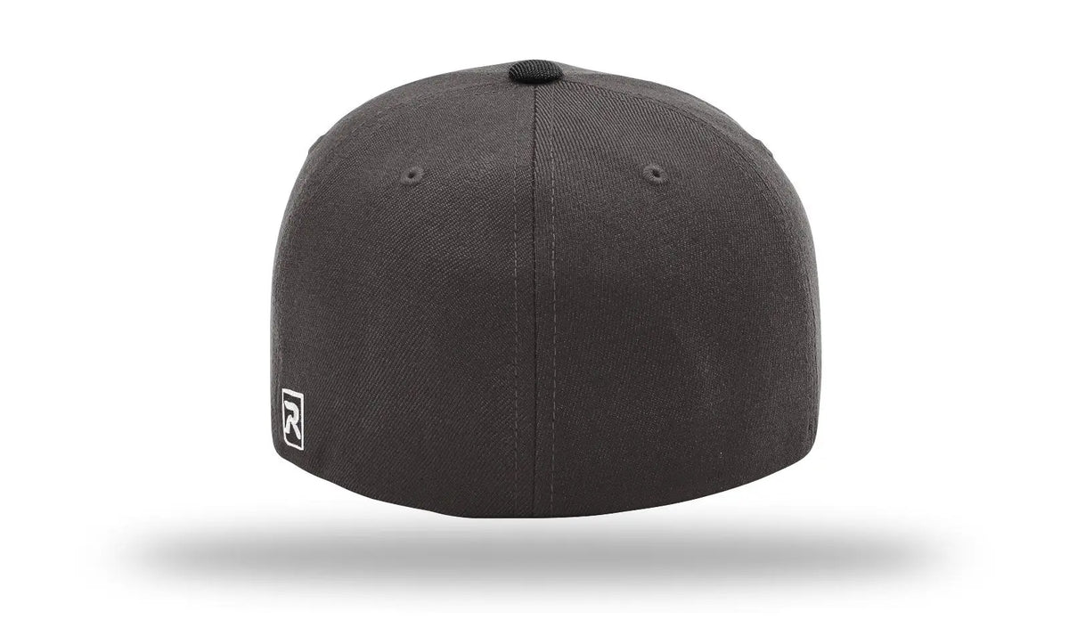 Richardson 585 Acrylic-wool Blend R-flex Cap - Charcoal Black