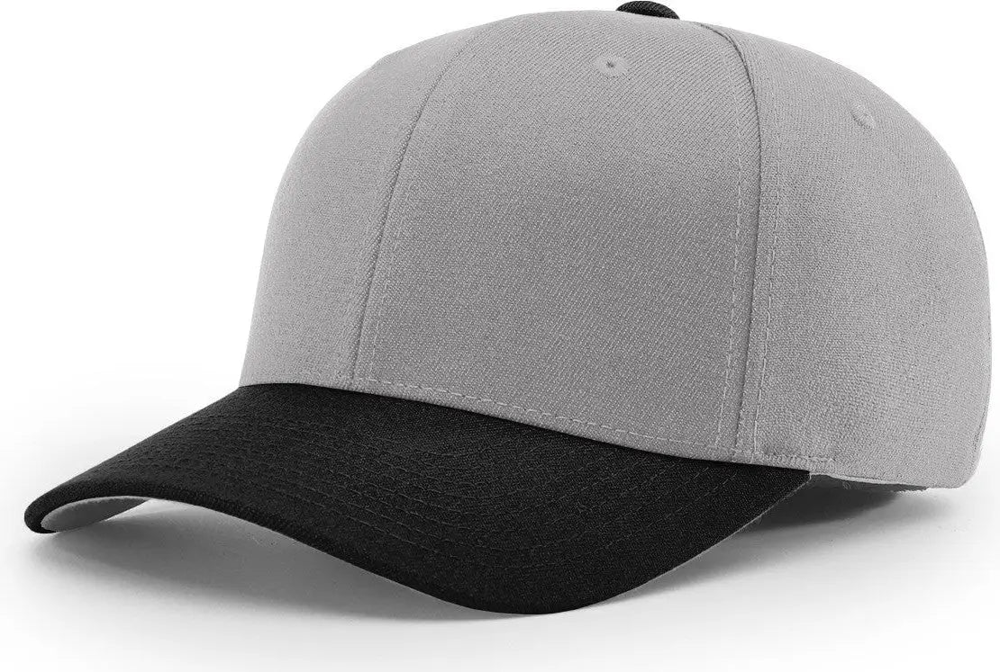 Richardson 585 Acrylic-wool Blend R-flex Cap - Gray Black - Sm-md