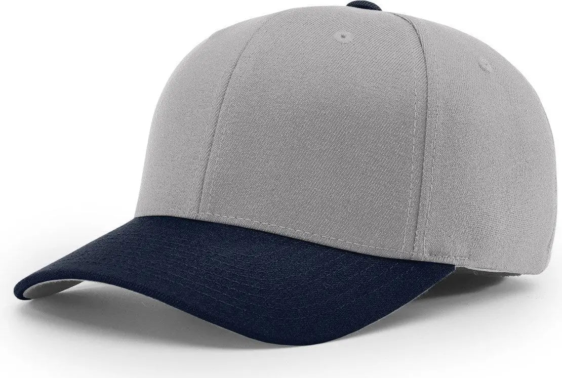 Richardson 585 Acrylic-wool Blend R-flex Cap - Gray Navy - Lg-xl