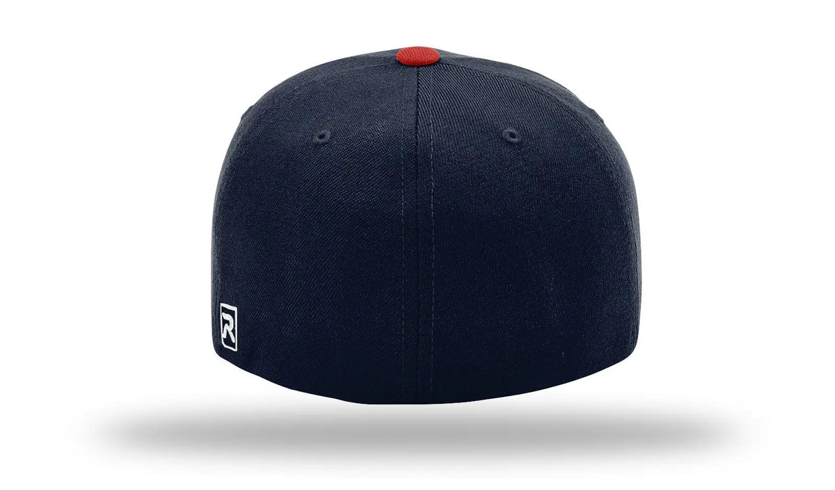 Richardson 585 Acrylic-wool Blend R-flex Cap - Navy Red