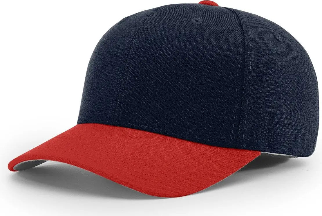 Richardson 585 Acrylic-wool Blend R-flex Cap - Navy Red - Lg-xl