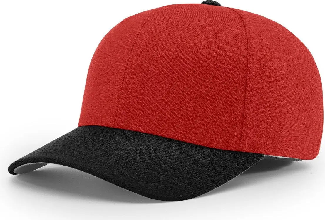Richardson 585 Acrylic-wool Blend R-flex Cap - Red Black