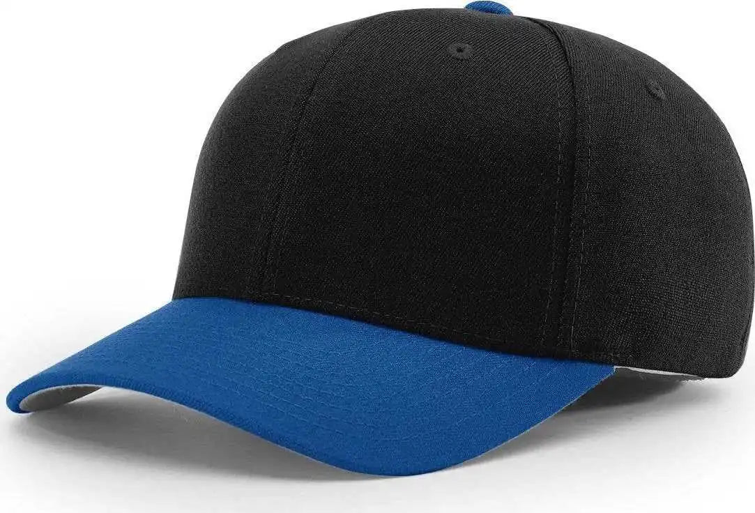 Richardson 585 Wool Blend r Flex Caps Black Royal / Sm