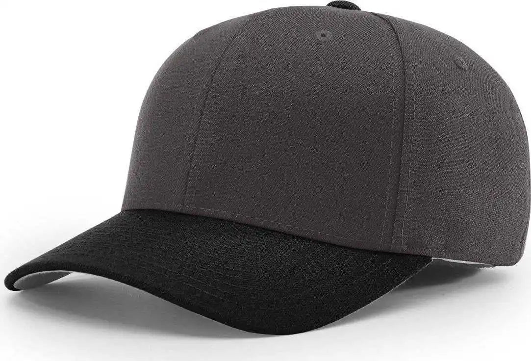 Richardson 585 Wool Blend r Flex Caps Charcoal Black Dark Gray / Sm