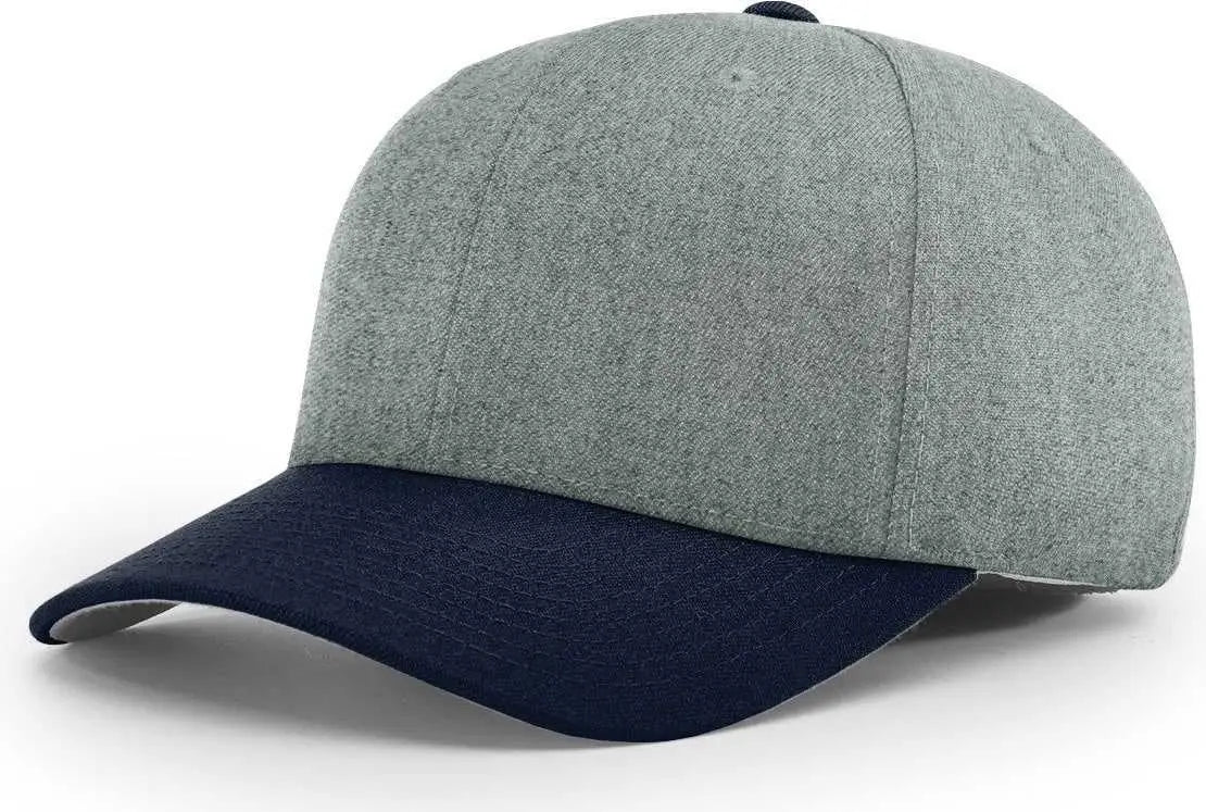 Richardson 585 Wool Blend R-flex Caps - Heather Gray Navy