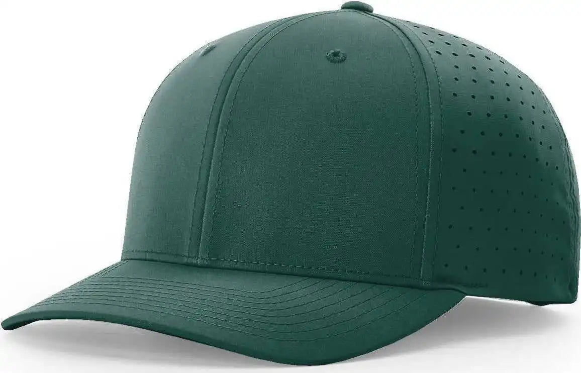 Richardson 632 Laser Perf r Flex Adjustable Caps Dark Green Forest / Sm