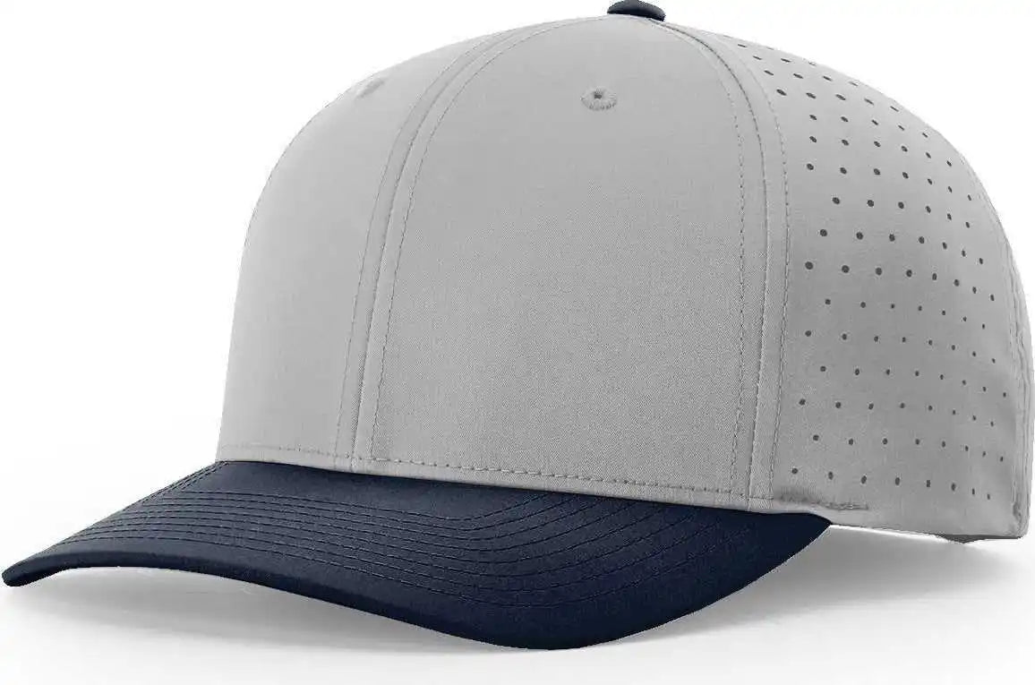Richardson 632 Laser Perf R-flex Adjustable Caps - Gray Navy - Sm