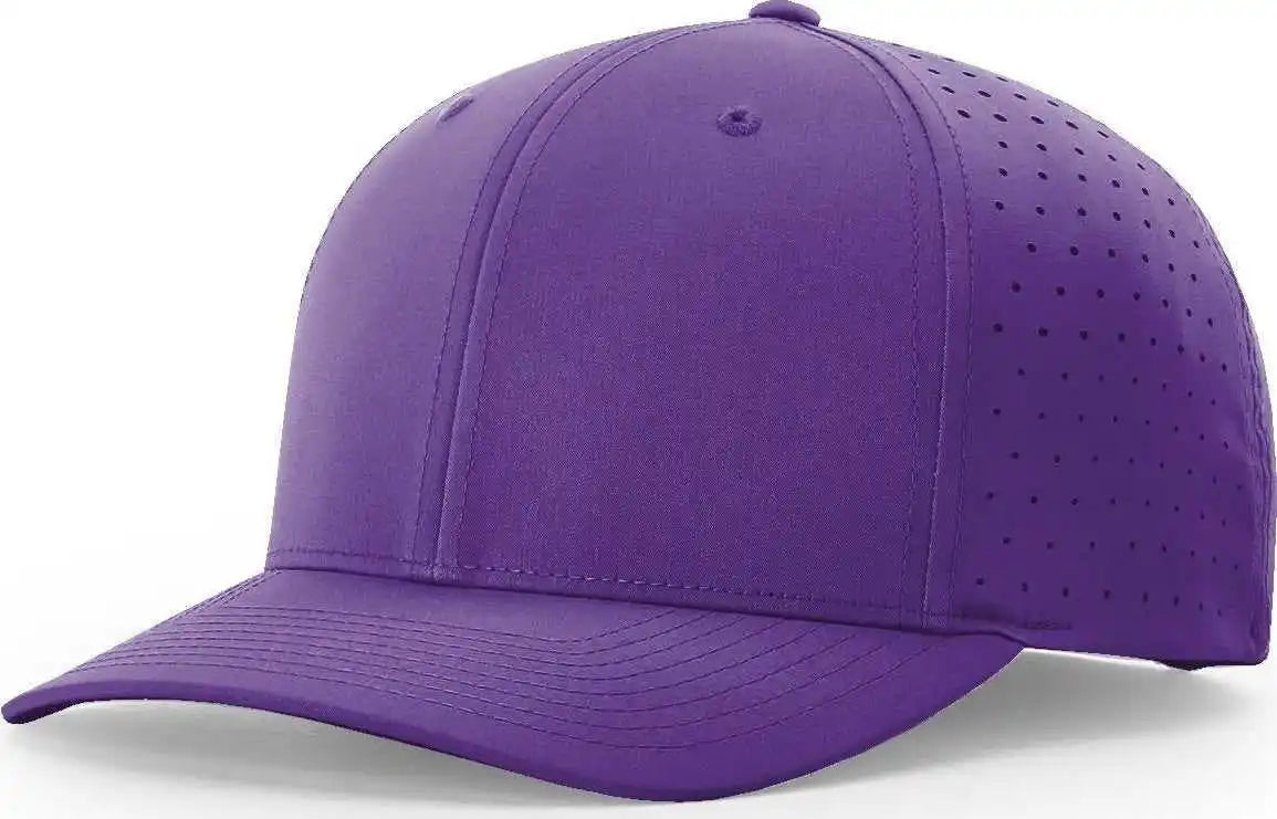 Richardson 632 Laser Perf R-flex Adjustable Caps - Purple - Sm