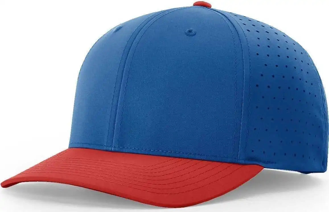 Richardson 632 Laser Perf r Flex Adjustable Caps Royal Red / Sm