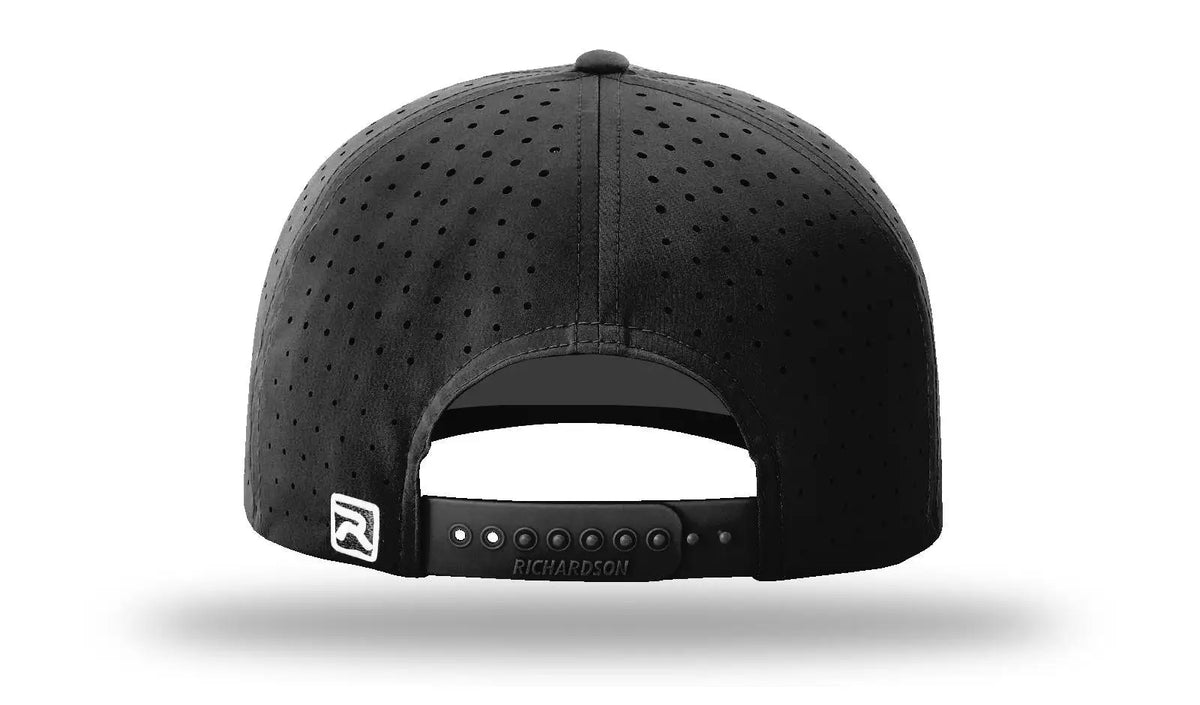 Richardson 632 Laser Perf R-flex Snapback Cap - Black
