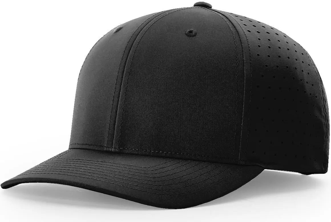 Richardson 632 Laser Perf R-flex Snapback Cap - Black - s