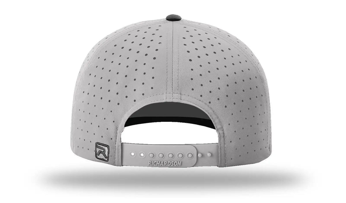 Richardson 632 Laser Perf R-flex Snapback Cap - Gray Black