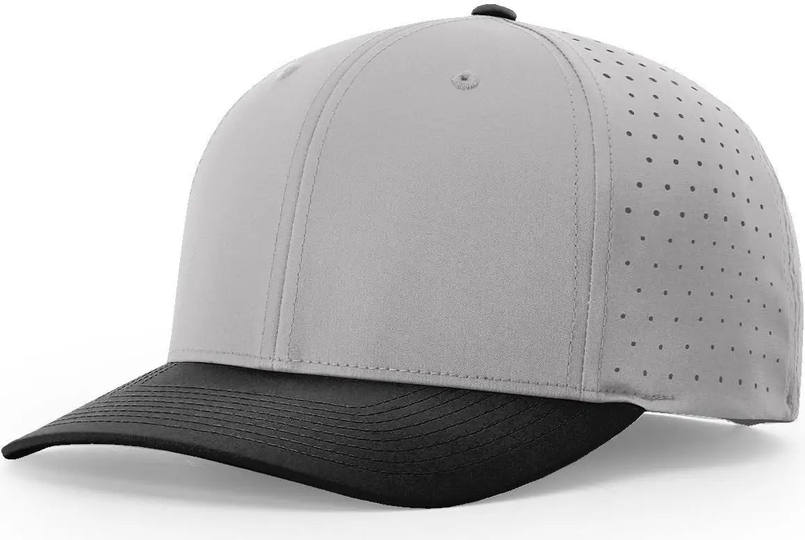 Richardson 632 Laser Perf R-flex Snapback Cap - Gray Black - s