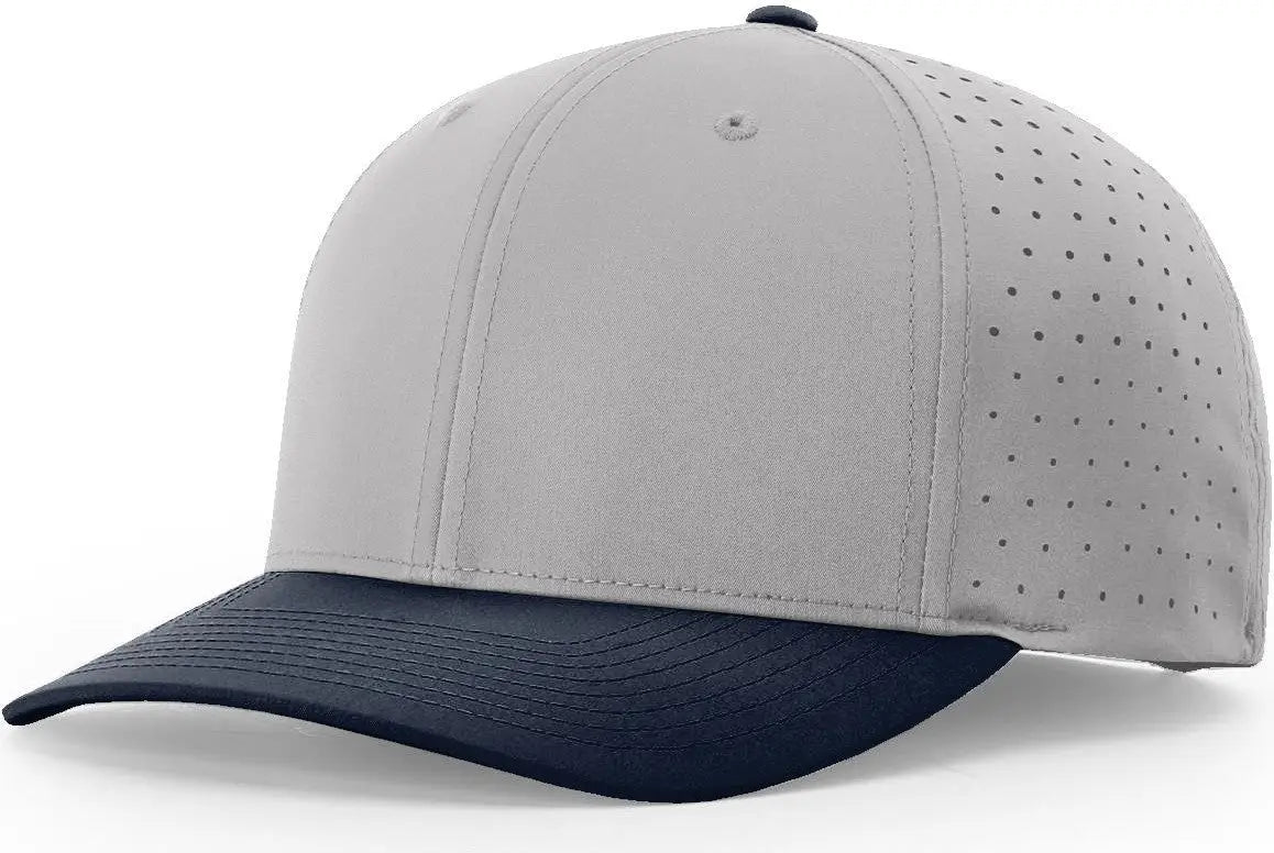 Richardson 632 Laser Perf R-flex Snapback Cap - Gray Navy