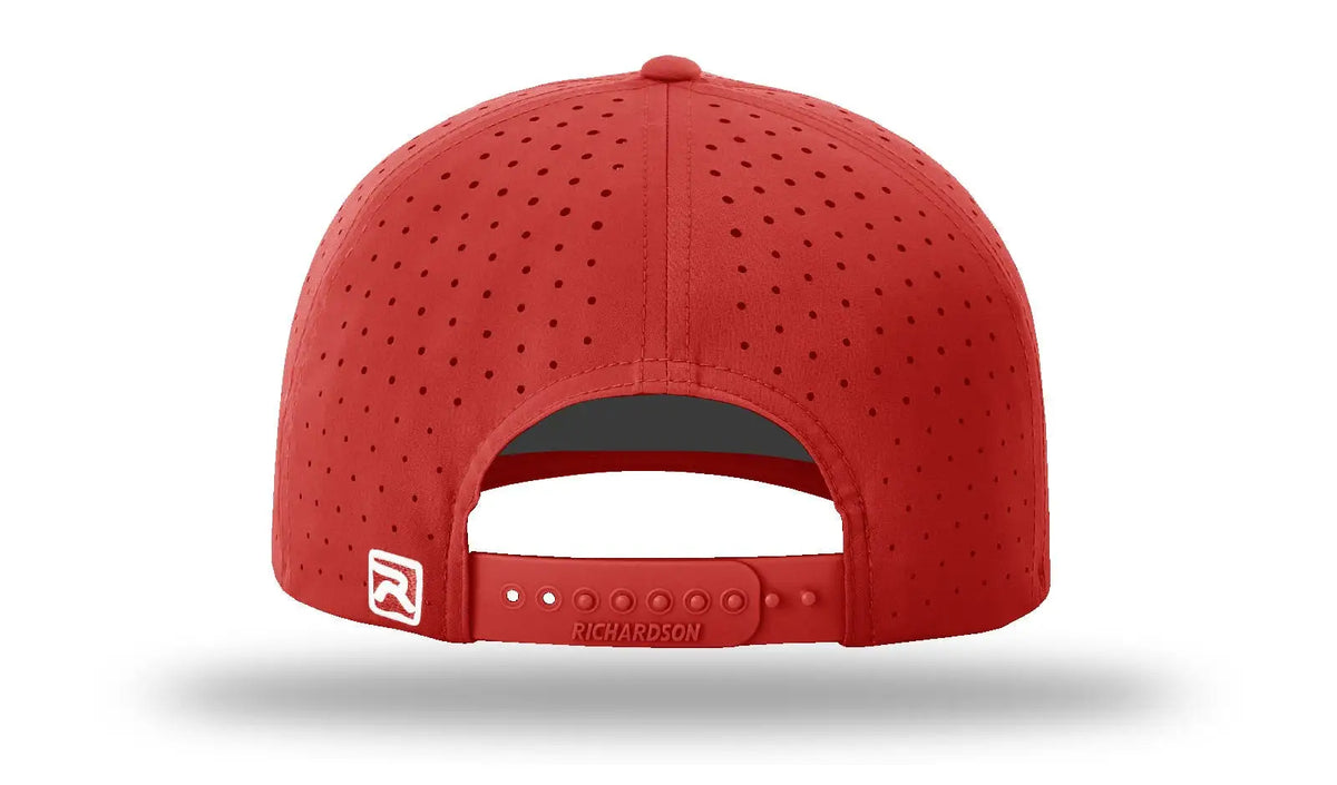Richardson 632 Laser Perf R-flex Snapback Cap - Red