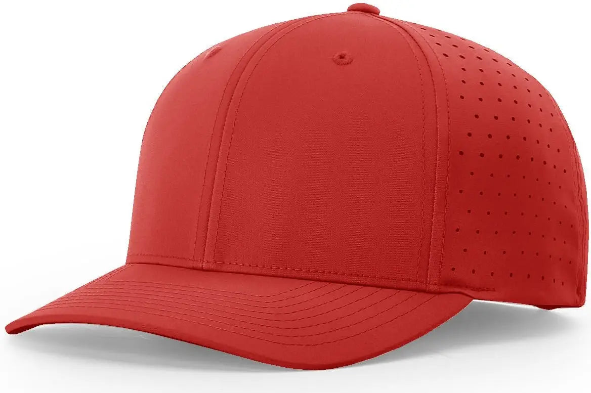 Richardson 632 Laser Perf R-flex Snapback Cap - Red - s