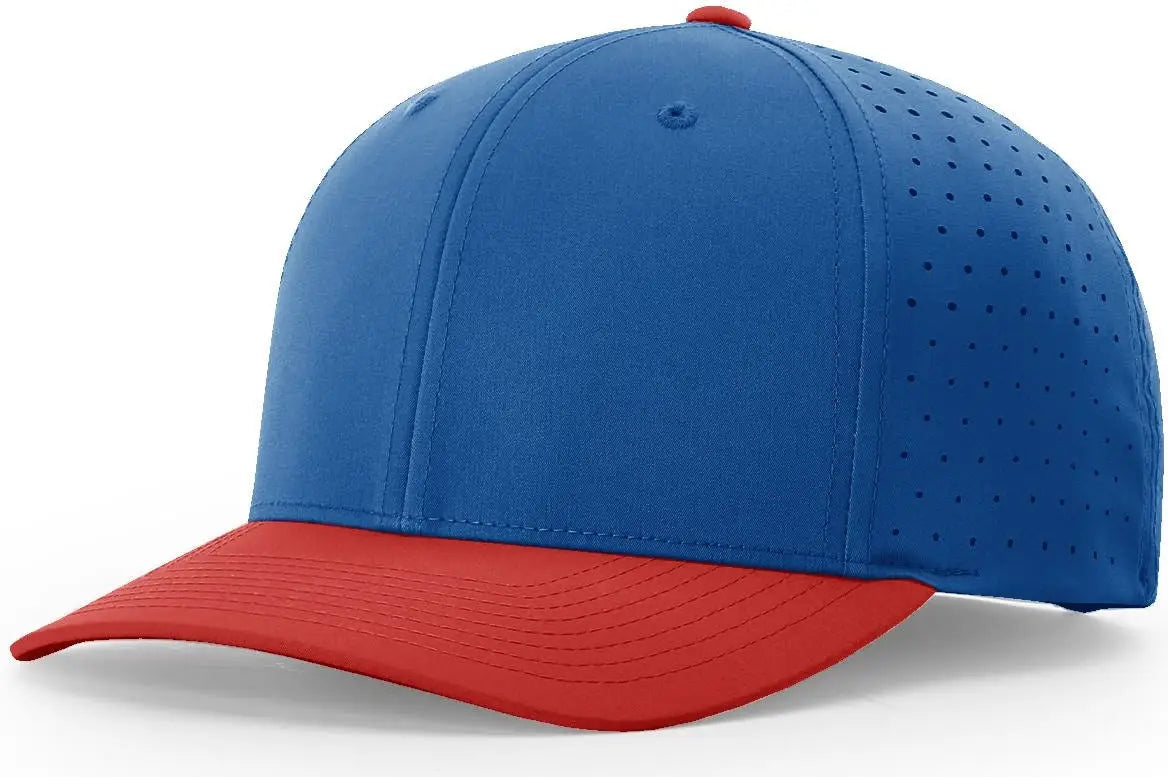Richardson 632 Laser Perf R-flex Snapback Cap - Royal Red