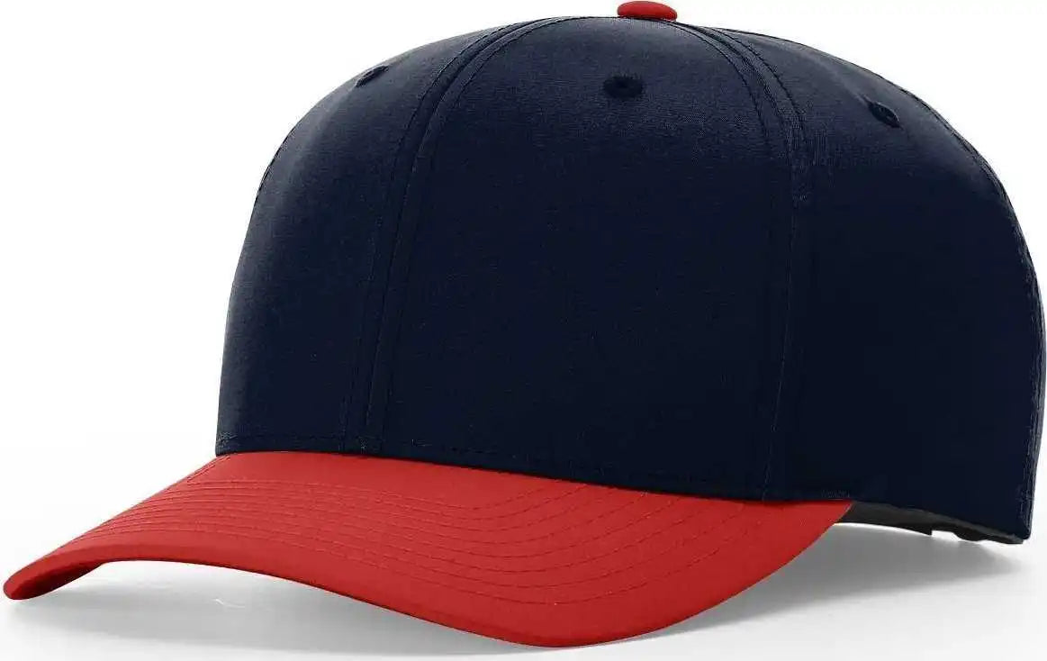 Richardson 634 Lite R-flex Adjustable Hook and Loop Caps - Navy Red - Sm