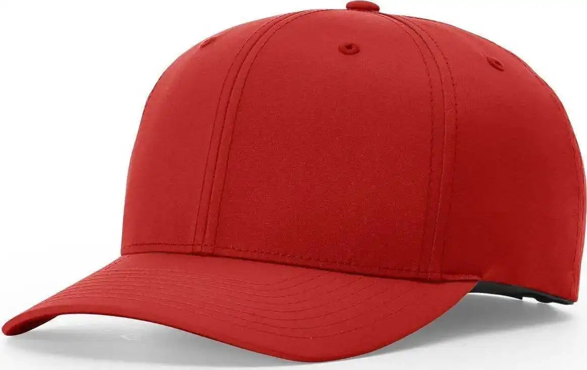 Richardson 634 Lite R-flex Adjustable Hook and Loop Caps - Red - Sm