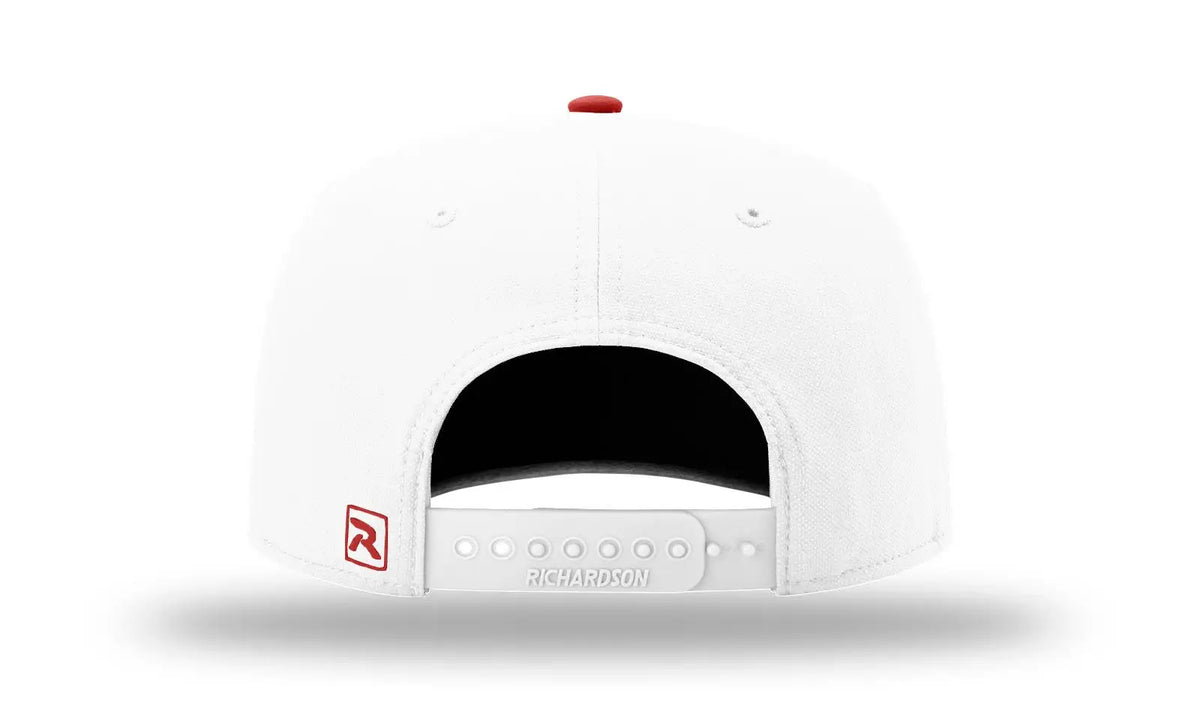 Richardson 675 Score R-flex Snapback - White Red