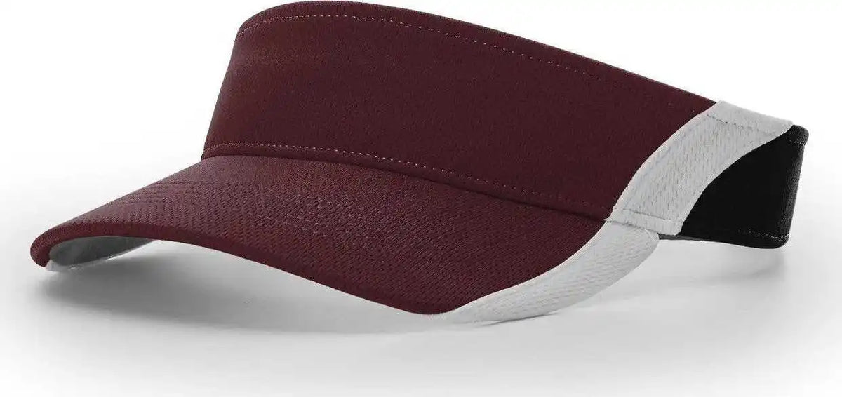 Richardson 708 Dryve Color Split Visors - Maroon Black - Sm
