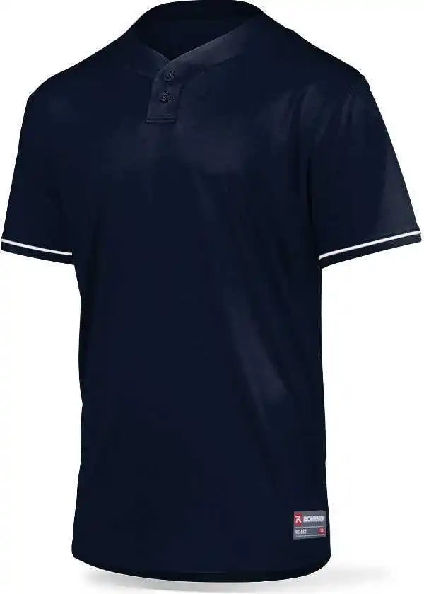 Richardson 7112 Adult Select Baseball 2-button Jersey - Navy White