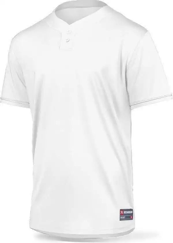 Richardson 7112 Adult Select Baseball 2-button Jersey - White