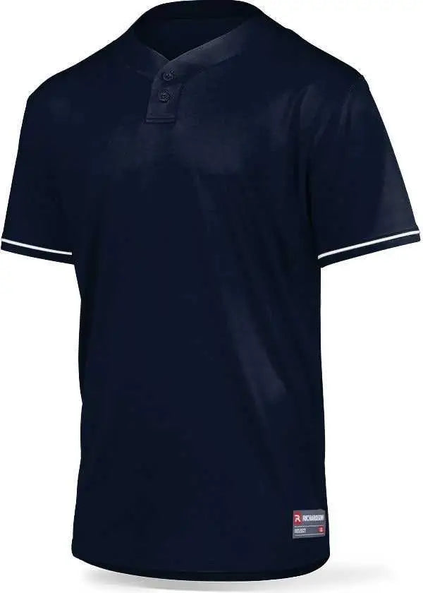 Richardson 7112y Youth Select Baseball 2-button Jersey - Navy White