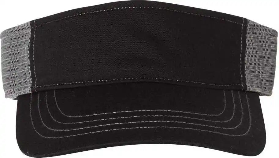 Richardson 712 Trucker Visors Black Charcoal Dark Gray / Osfm