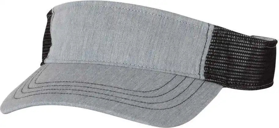 Richardson 712 Trucker Visors Heather Gray Black / Osfm