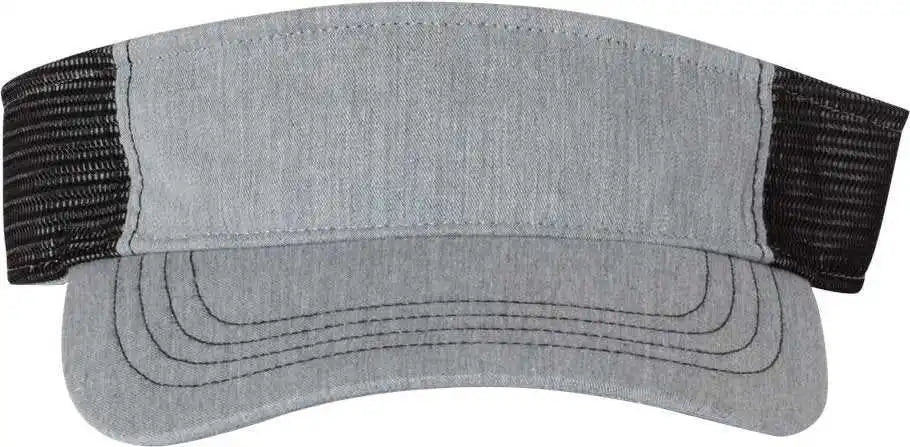 Richardson 712 Trucker Visors Heather Gray Black / Osfm
