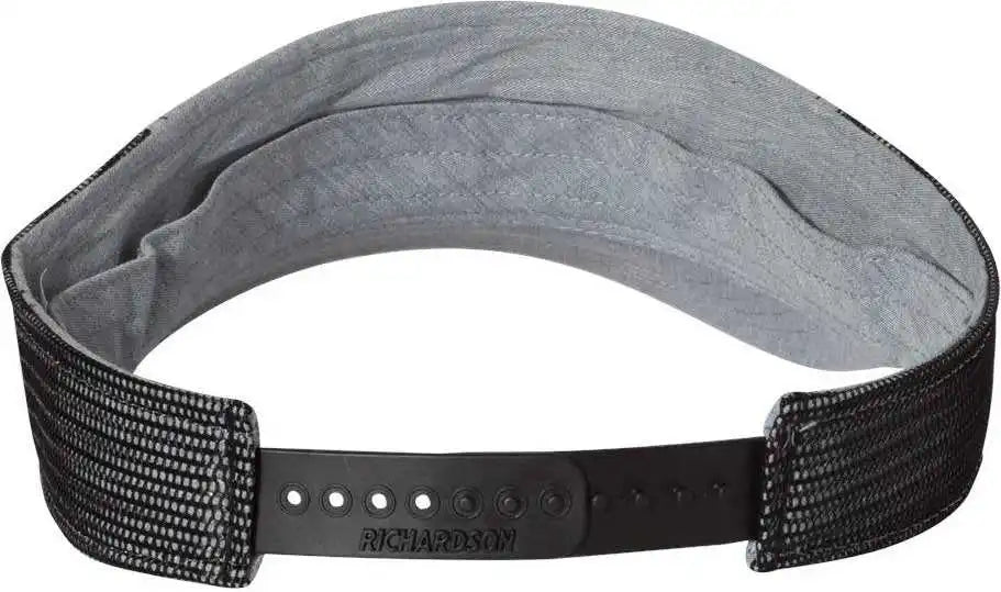 Richardson 712 Trucker Visors Heather Gray Black / Osfm