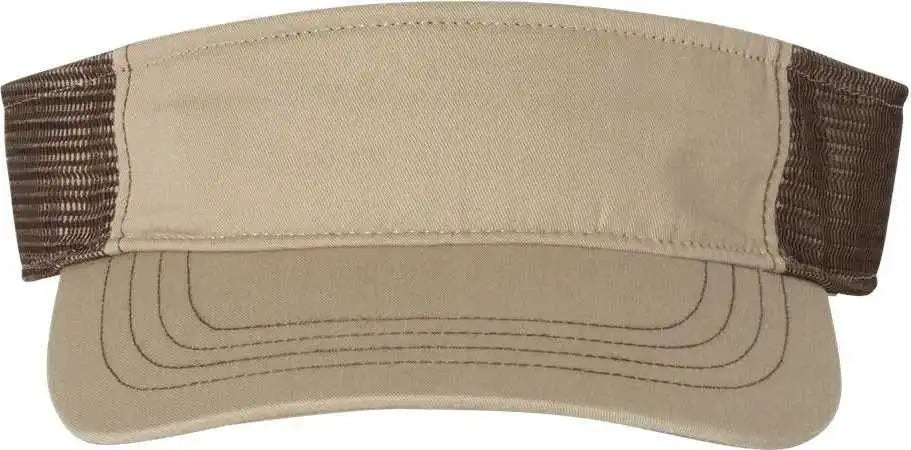 Richardson 712 Trucker Visors Khaki Coffee / Osfm