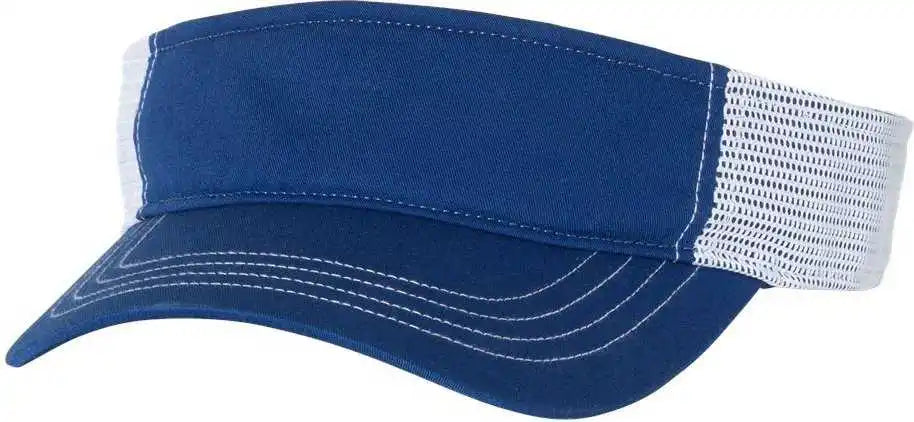 Richardson 712 Trucker Visors - Royal White - Osfm