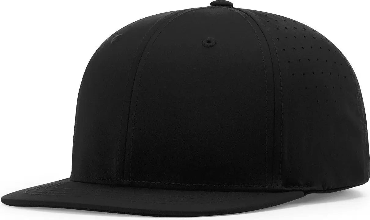 Richardson 733 4-stitch 2’’ Bill - Performance Ignite Lt Laser Perf Ump Cap - Black - Lg-xl