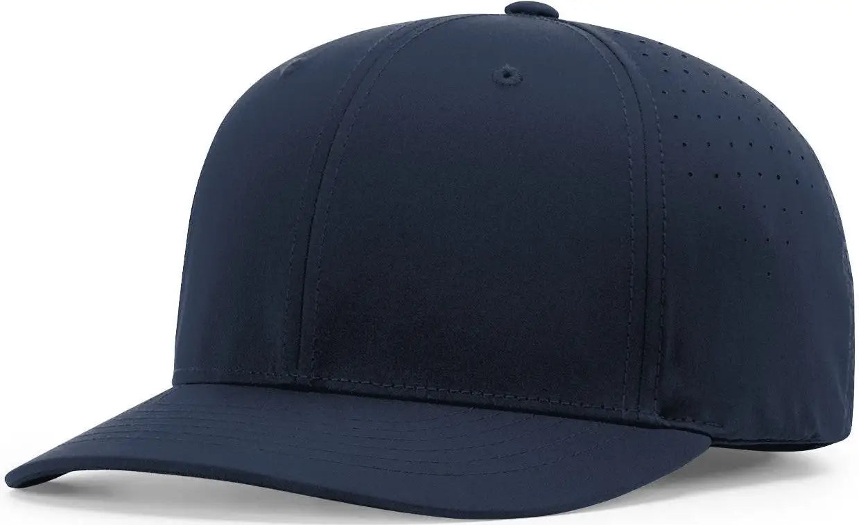 Richardson 743 6-stitch 2.5’’ Bill - Performance Ignite Lt Laser Perf Ump Cap - Navy - Lg-xl