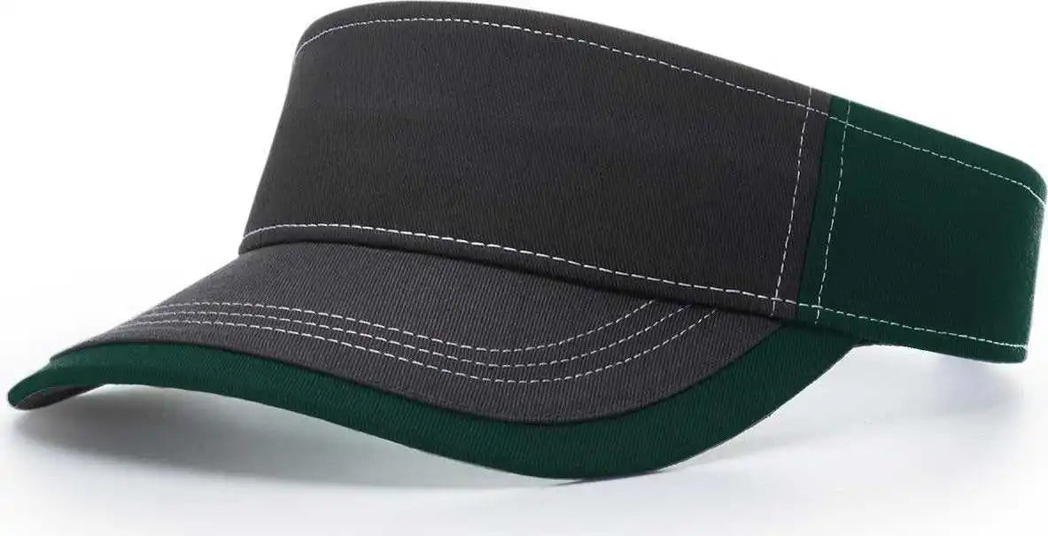 Richardson 775 Twill with Contrast Stitching Visors - Dark Green - Forest / Osfm