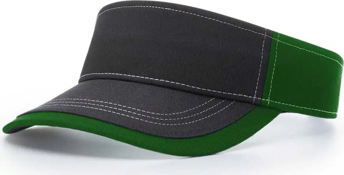 Richardson 775 Twill with Contrast Stitching Visors - Kelly - Osfm