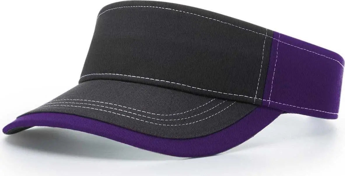 Richardson 775 Twill with Contrast Stitching Visors - Purple - Osfm