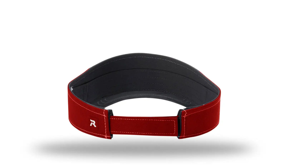 Richardson 775 Twill with Contrast Stitching Visors - Red