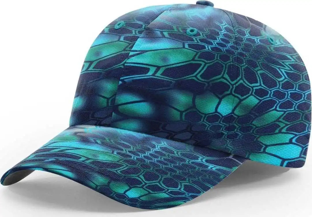 Richardson 870 Relaxed Performance Camo Caps - Kryptek Pontus