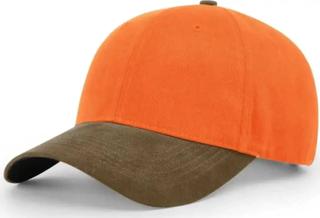 Richardson 884 Blaze Crown Duck Visor Caps Brown / Osfm