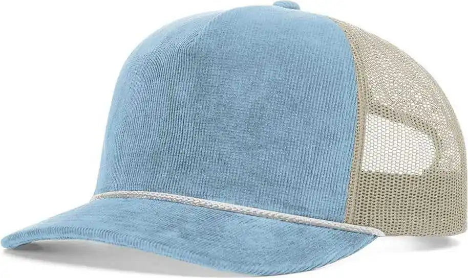 Richardson 930 Troutdale Corduroy Trucker Caps Light Blue Sand / Osfm