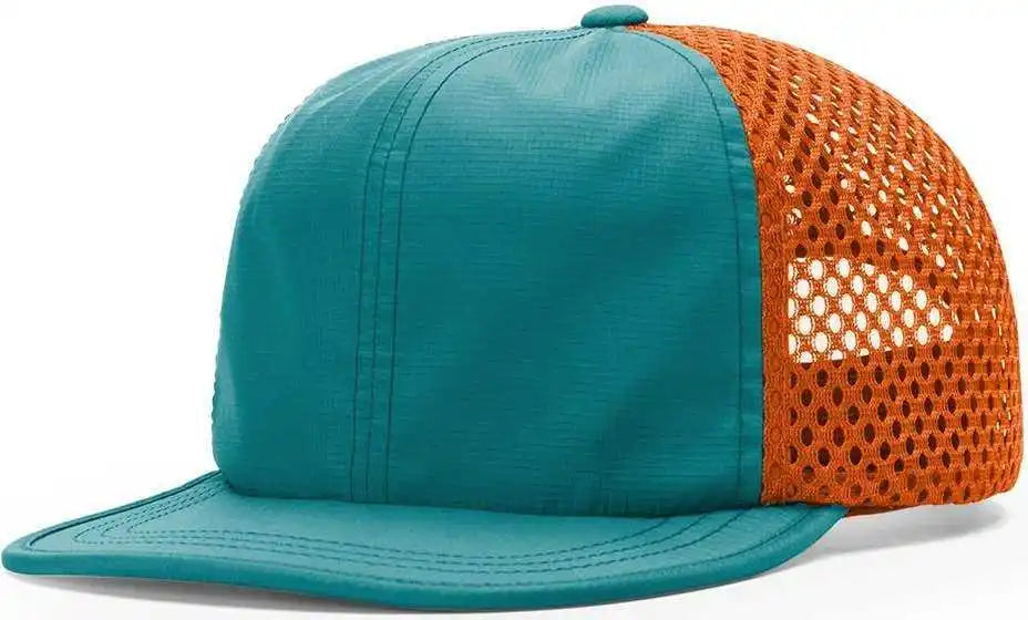 Richardson 935 Rouge Wide Set Mesh Caps Teal Orange / Osfm