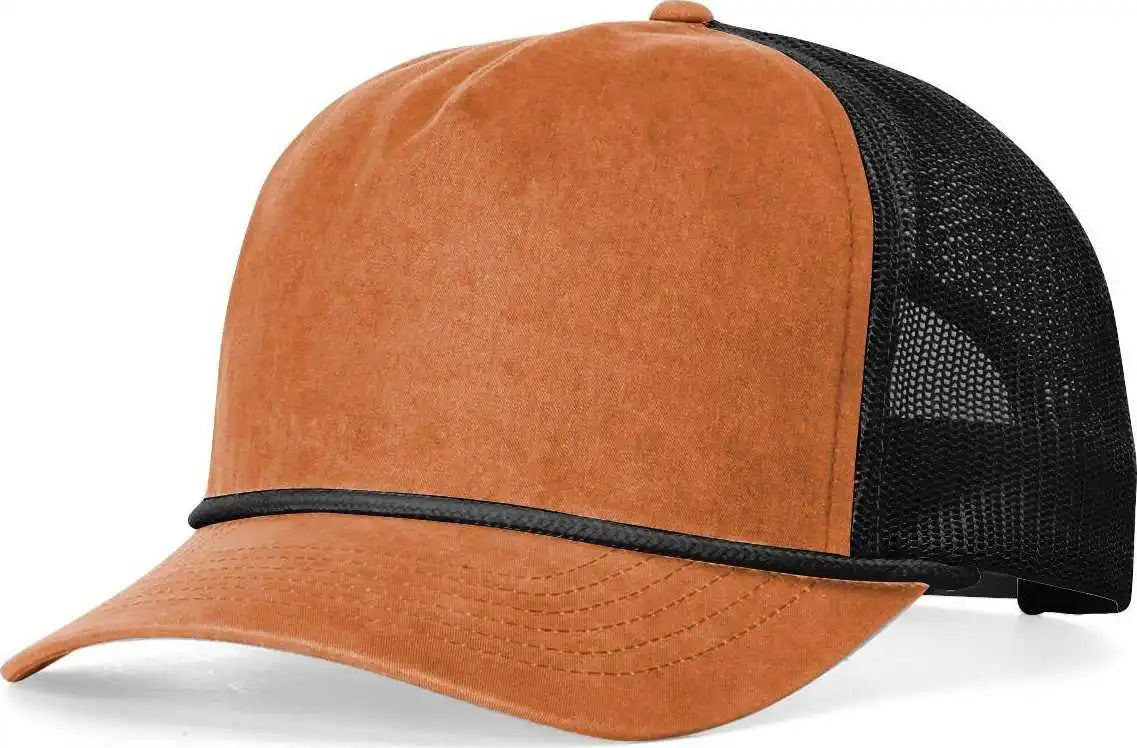 Richardson 939 Bachelor Caps - Toast Black - Burnt Orange / Osfm