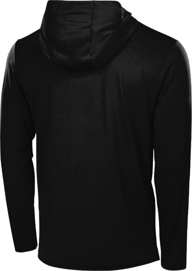 Richardson A7110lsh Clutch Performance Long Sleeve Hooded Tee - Black