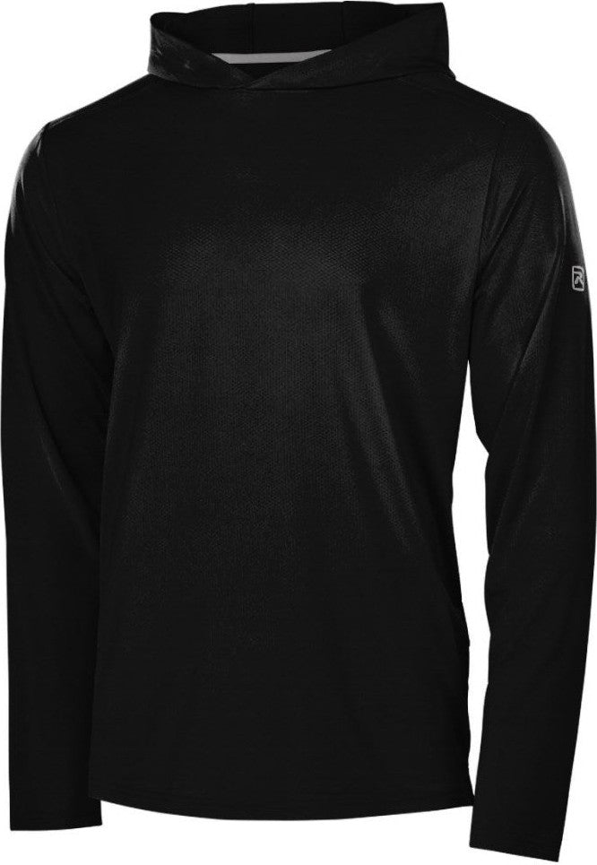 Richardson A7110lsh Clutch Performance Long Sleeve Hooded Tee - Black