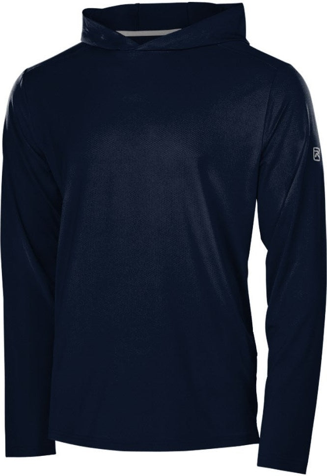 Richardson A7110lsh Clutch Performance Long Sleeve Hooded Tee - Navy